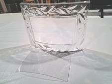 Picture Frame Curved 4 X 6  Clear Glass Foliage Design. Thick Glass