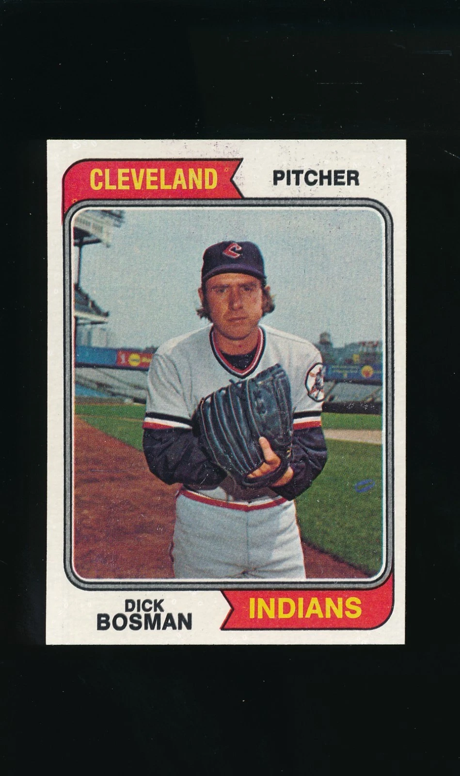 1974 Topps #465 Dick Bosman * Pitcher * Cleveland Indians * EX-MT/NM *