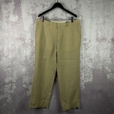 Vintage Polo Ralph Lauren Pants Men  s Luxury Y2K Linen Made in Italy Classic