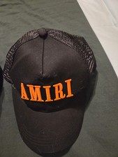 Amiri Core Logo Trucker Hat Mesh Black Pink