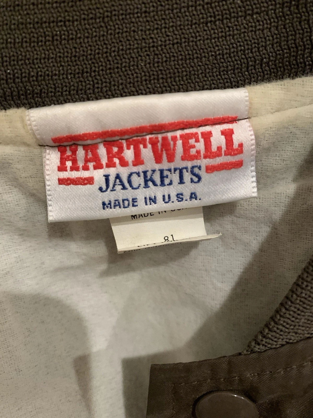 Vintage Hartwell Standard Communications Jacket USA Brown Bomber Men’s L Fits M image 5