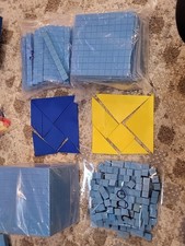 Base 10 Blocks Tangrams Math Manipulatives Home School 1 Colorful 's Education