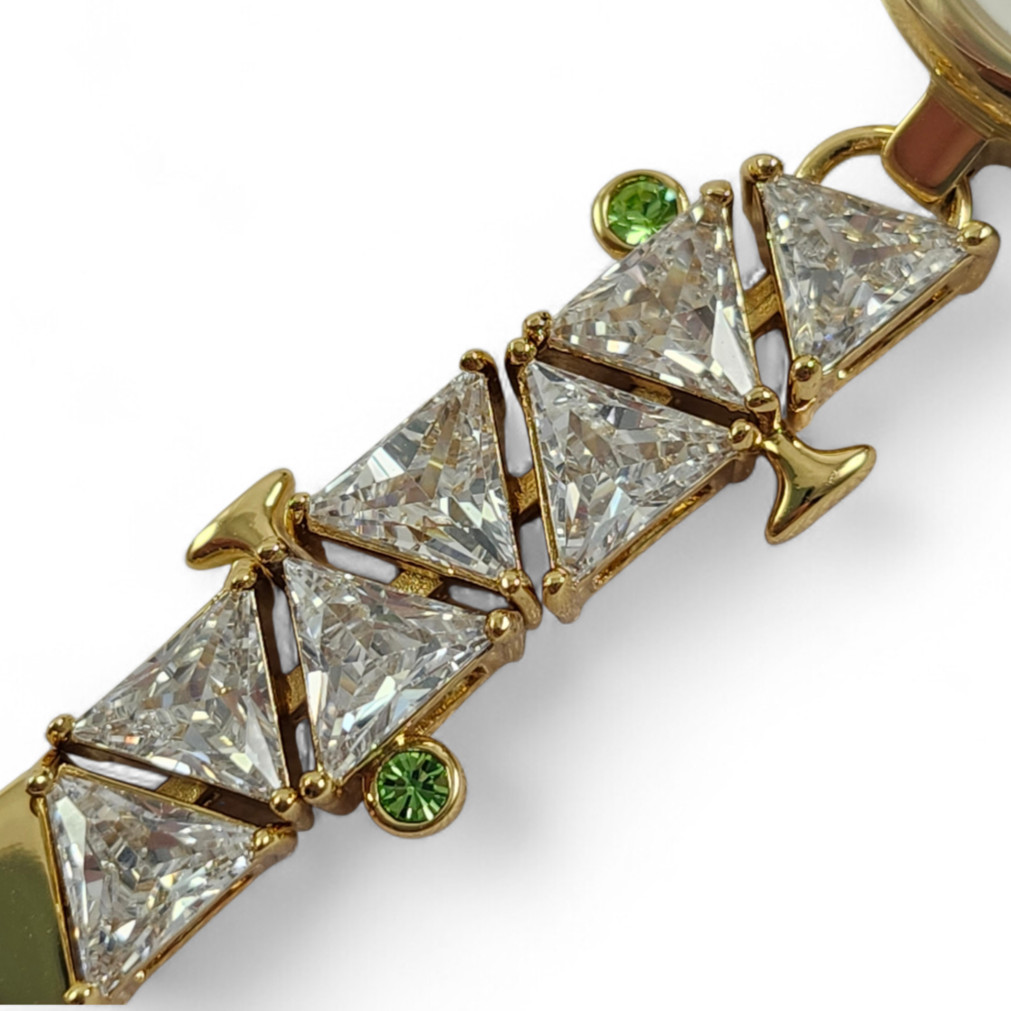 NEW Kate Spade Gold Monroe Crystal Martini Bracelet Watch KSW1852 + Box NWT thumbnail 2