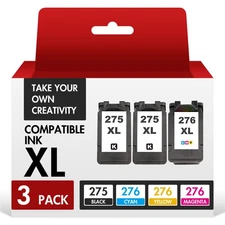 PG-275XL CL-276XL Ink For Canon 275XL Ink Pixma TR4722 TR4720 TS3722 TS3522