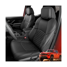 For Toyota Tacoma 2024 2025 2026 Full Set Seat Covers, Custom Fit for 4th Gen...