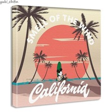 Art Panel Mickey Mouse Disney 30cm Poster Fabric Panel Painting Wood Frame Decor