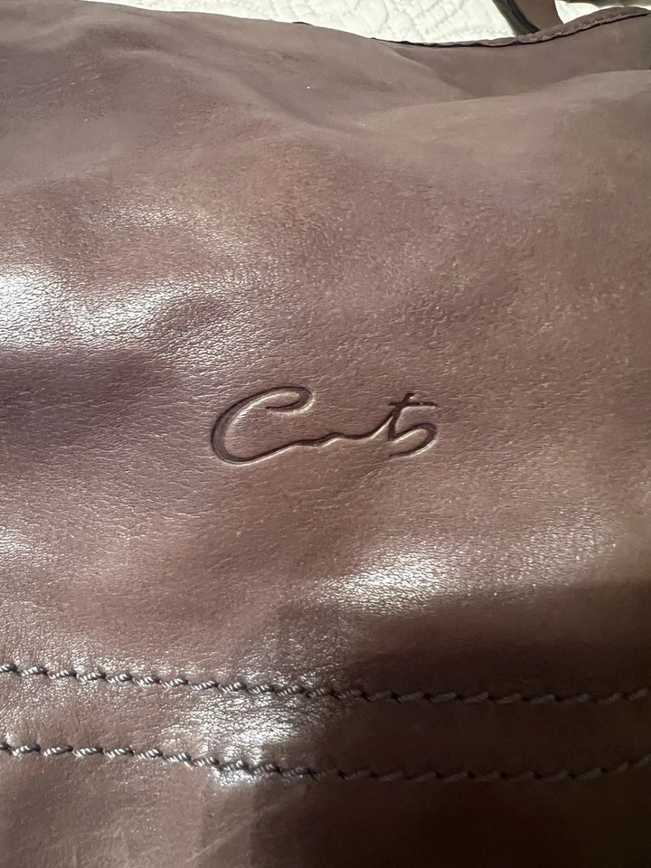 CATS Leather Shoulder Bag Brown Made In Spain Leather And Chain Straps - Image 2 of 4