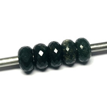 5 Pcs Attractive Green Fuchsite Gemstone Large Hole Big Hole Beads 14x8mm Beads