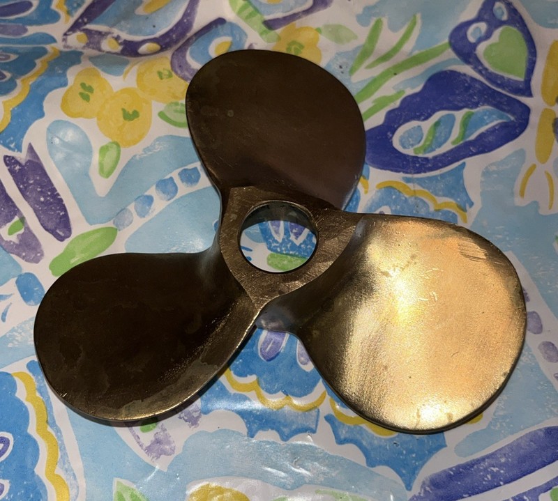 Brass Propeller 4" Paperweight - Brass Nautical Collectable Propeller