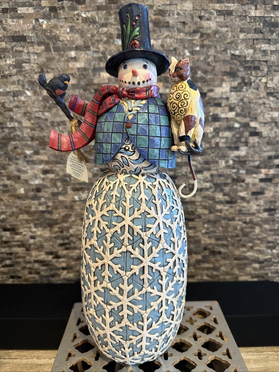 Vintage Holiday Harmony Snowman Jim Shore 2005 Retired 15