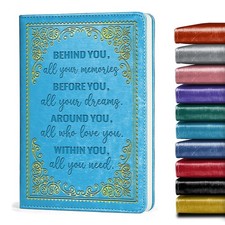 Encouragement Gift Inspirational Leather Journal Appreciate Gift Graduation L...