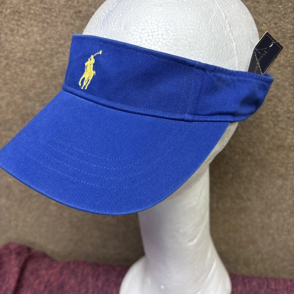 NUEVO CON ETIQUETAS Polo Ralph Lauren Caqui Visera Gorra Ajustable Algodón Correa Logo Clásico Foto 4 de 4