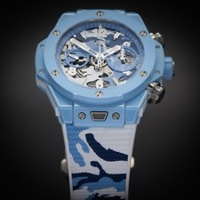 HUBLOT Big Bang Unico Sky Blue Camo 44 | 421.EX.0190.RX.JCAM | UNWORN Full Set 6