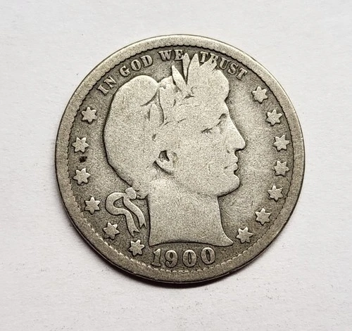 1900-O Barber Quarter – VG