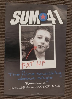 SUM 41 - Merchandise Promo Plakat zur Single FATLIP 2001
