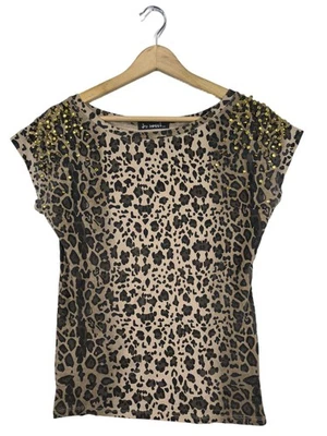 SO SWEET Blouse à manches courtes Dames Blouse T EU 38 crème-brun-noir - Photo 1/4