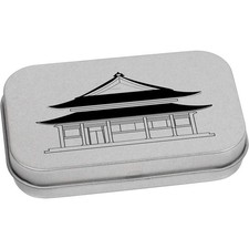 'Traditional Asian Building' Scatola di latta/stoccaggio con cerniera in metallo (TT059612)