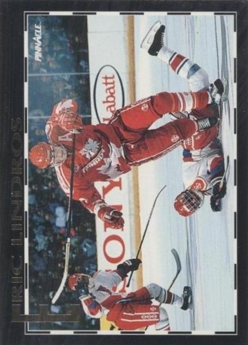 1992/93 TOPPS NHL HOCKEY CARD #529 ERIC LINDROS ROOKIE KSA 8.5 NM