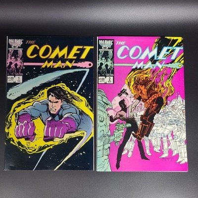 The Comet Man Comic Lot of 2 Issues #1-2 Marvel Modern Age 1987