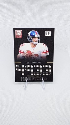 Eli Manning 2012 Panini Elite Prime Numbers /999 Rare SP Die Cut NY Giants #13