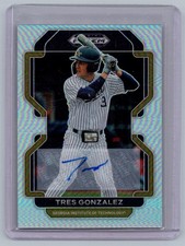 2022 Panini Prizm Draft Picks #PDP140 Tres Gonzalez Base Autographs Silver