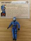 Hasbro G.I. Joe Cobra Commander Blue/Black/Red Action Figure w/ File Card 1983