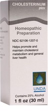UNDA Cholesterinum Plex | Homeopathic Liver Support Remedy | 1 fl oz