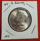 1964-D Kennedy Half Dollar AU/BU .90 Silver *893*