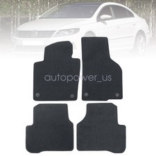Fits 2006-2017 Volkswagen Passat Cc Replacement Floor Mats Carpet Velour Black Fits 2006-2017 Volkswagen Passat Cc Replacement Floor Mats Carpet Velour Black