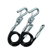 &ndash; 7,000 lb Hitch Safety Cable &ndash; Vinyl Coated &ndash; Replaces 7,000 lbs. Black
