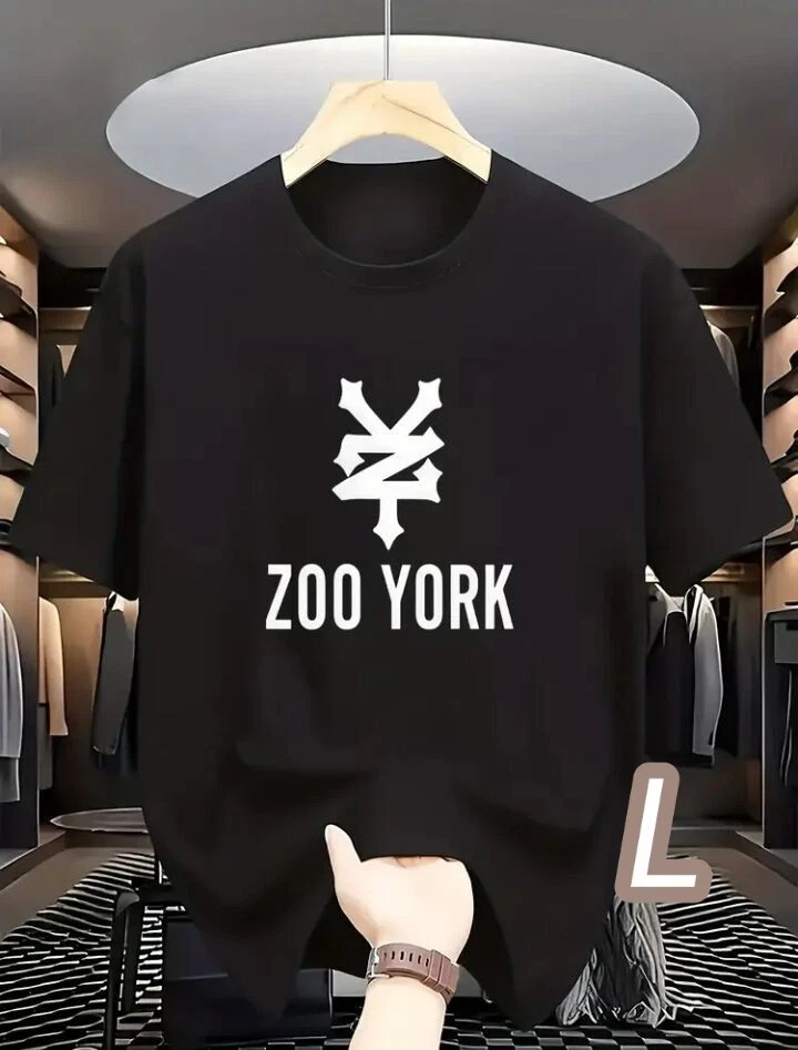 Quick Dry Dry T Black L Size ZooYork Plus Size Adult Message T Shirt