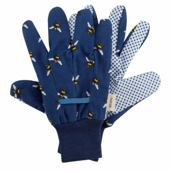 Briers Ladies Gardening Gloves 3 Pairs Sicilian Lemon Canvas Cotton