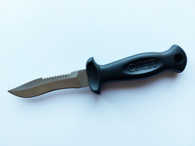 Omer Messer Tauchmesser Tauchermesser Unterwasserzubehör 20,0 cm schwarz