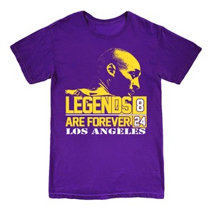 La Lakers Kobe Bryant Legends Are Forever 8 24 Tribute Men S T Shirt Ebay