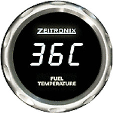 Zeitronix Petrol Temperature For Eca-2 White Numberssilver Bezel