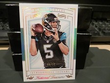 National Treasures Gold Parallel Base Card Jaguars Blake Bortles 08/10  2015