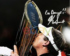 Kirby Smart Georgia Bulldogs autographed 8x10 photo NCAA National Champion rp