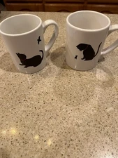 Housewares International Large Coffee Mugs 2 Cat Lover