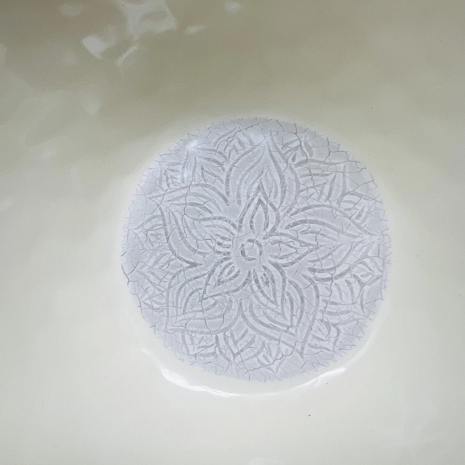 "Juego de 4 cuencos de cereal IL Mulino rústicos marfil craquelado 6"" melamina Patioware" Foto 4 de 4