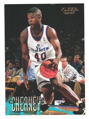 1996-97 Fleer NBA Basketball Washington Bullets Calbert Cheaney