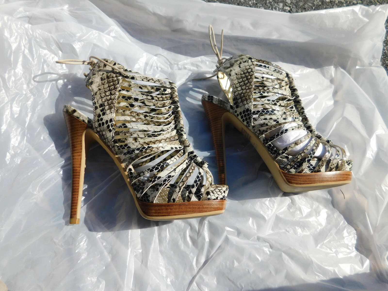 Colin Stuart Gladiator Caged Python Print Platfor… - image 4