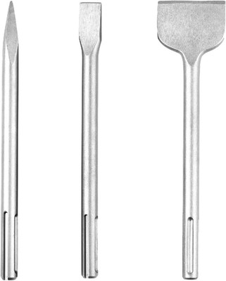 12-Inch SDS Max Chisel Set,  Heavy Duty Rotary Hammer Chisel Bit Set, 3-Piece In