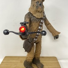 2014 Disney Store Star Wars Chewbacca 16" Talking Poseable Wookie Figure WORKS