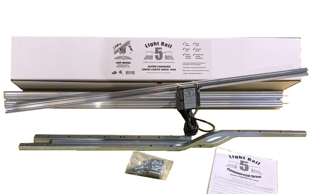 Rail 5.0 Kit Side By Side Light Mover Grow Light System Made In The Usa