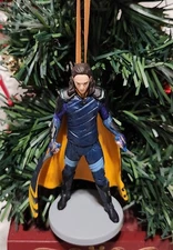 DISNEY STORE MARVEL AVENGERS THOR LOKI CUSTOM CHRISTMAS ORNAMENT RARE HTF NEW
