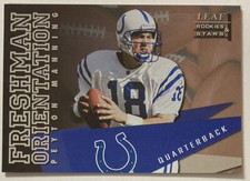 Peyton Manning 1998 Leaf Rookies Stars Freshman Orientation Rookie #1 (3179) 