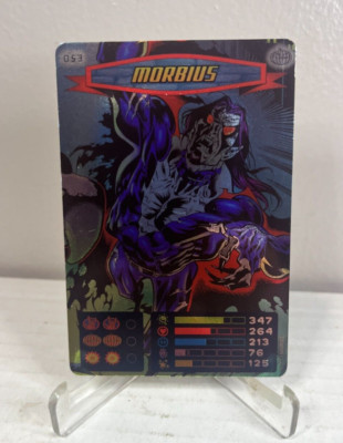 2013 Marvel Spiderman Heroes & Villains - Morbius Power Card RARE Holo Foil