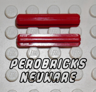Lego Technic Technik 2 rote Kreuzstangen 3lang #4519 NEUWARE