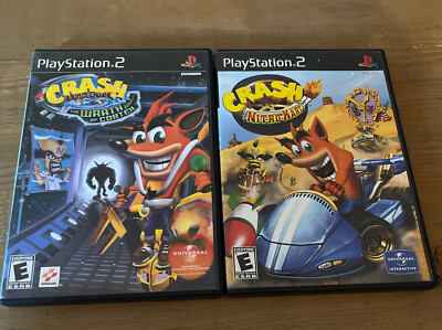 Crash Bandicoot Wrath Of Cortex And nitro kart PS2