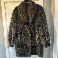 Vintage Very Rare 'apparence' Disney Ladies Faux Fur Coat